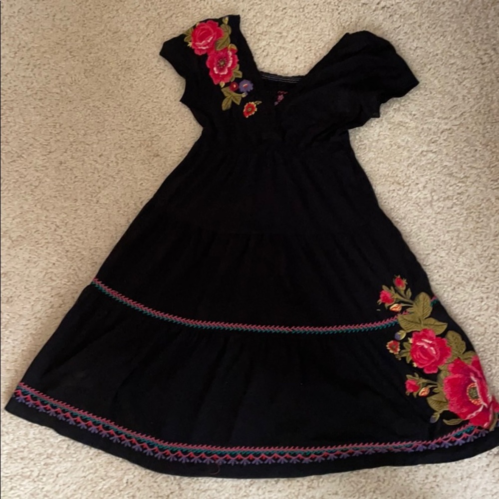 Johnny Was embroidered detail dress